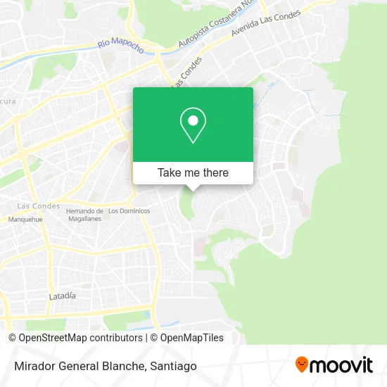 Mirador General Blanche map