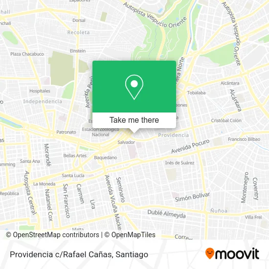 Providencia c/Rafael Cañas map