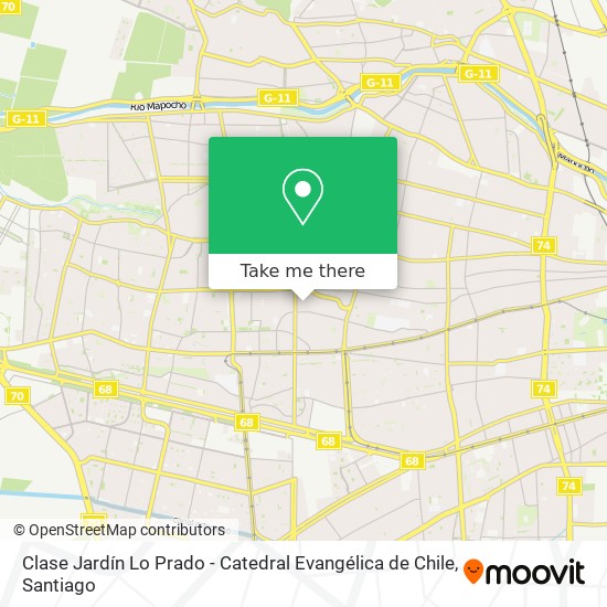 Mapa de Clase Jardín Lo Prado - Catedral Evangélica de Chile