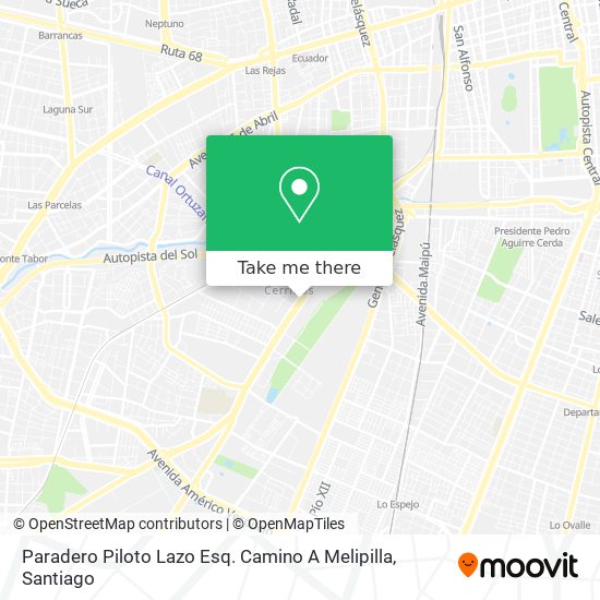 Paradero Piloto Lazo Esq. Camino A Melipilla map
