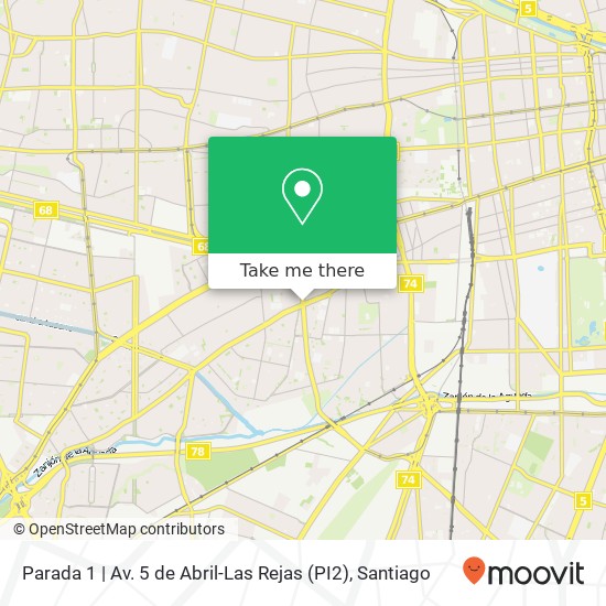 Parada 1 | Av. 5 de Abril-Las Rejas (PI2) map