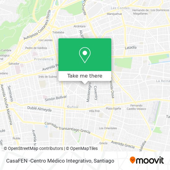 Mapa de CasaFEN -Centro Médico Integrativo