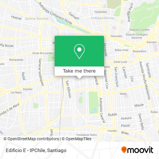 Edificio E - IPChile map