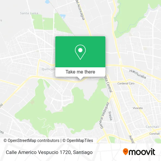 Calle Americo Vespucio 1720 map