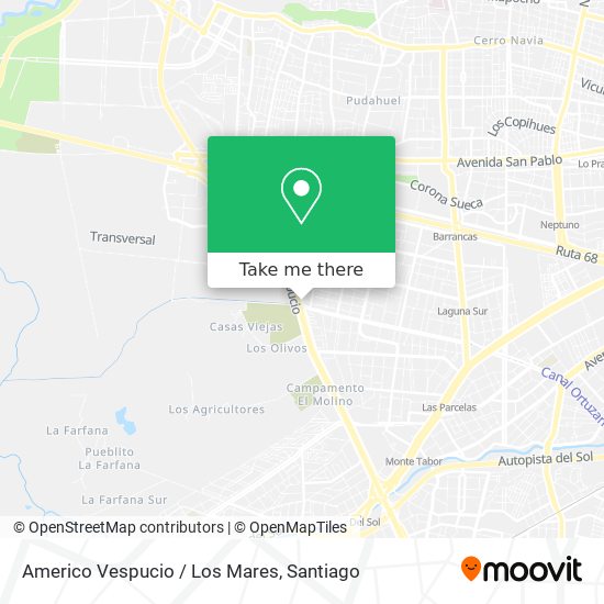 Americo Vespucio / Los Mares map