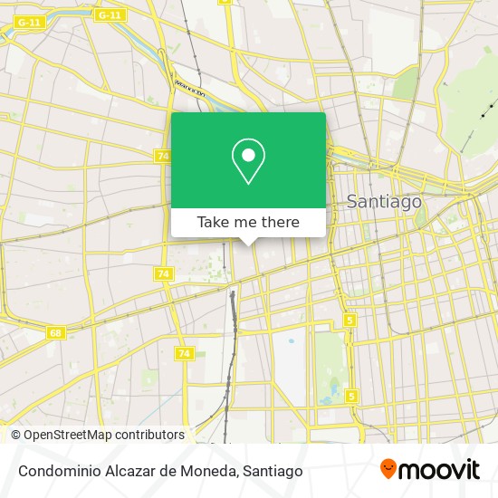 Condominio Alcazar de Moneda map