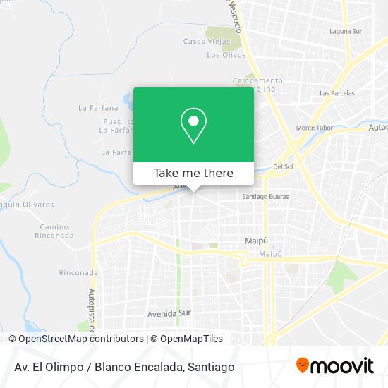 Av. El Olimpo / Blanco Encalada map