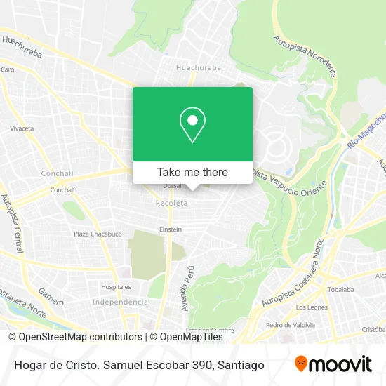 Hogar de Cristo. Samuel Escobar 390 map