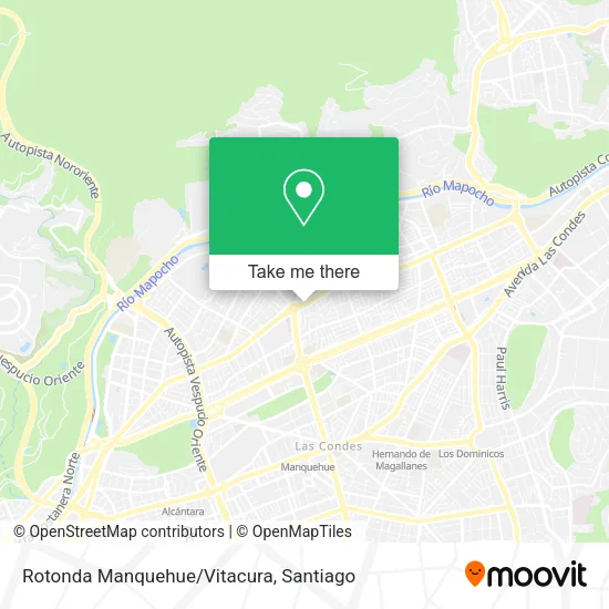 Rotonda Manquehue/Vitacura map