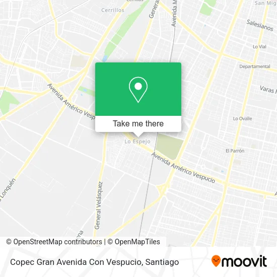 Copec Gran Avenida Con Vespucio map