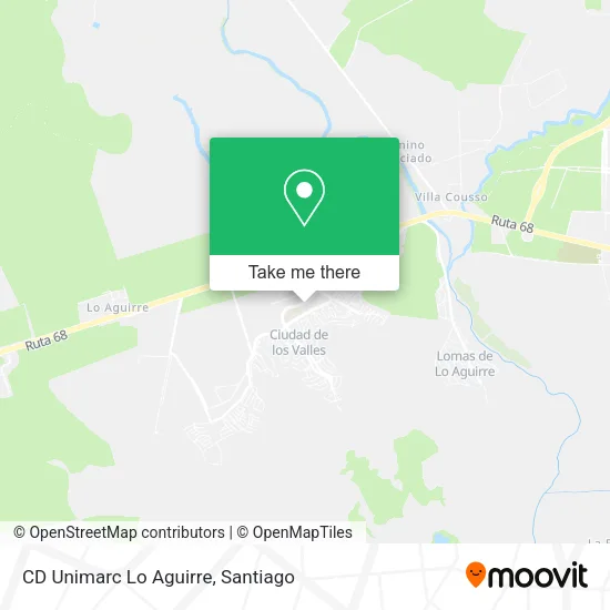 Mapa de CD Unimarc Lo Aguirre