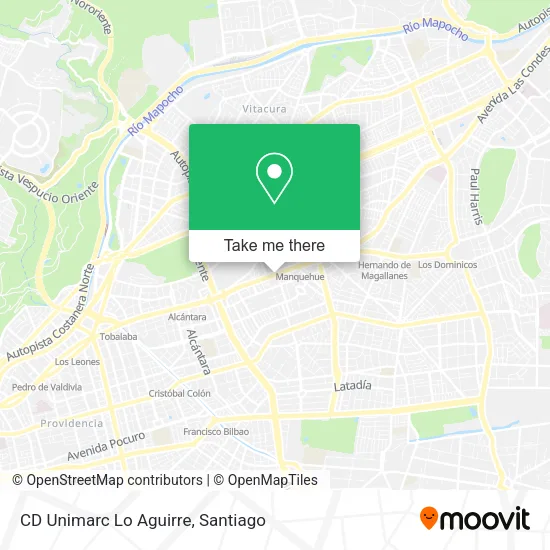 CD Unimarc Lo Aguirre map
