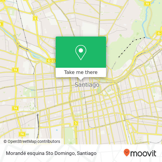 Morandé esquina Sto Domingo map