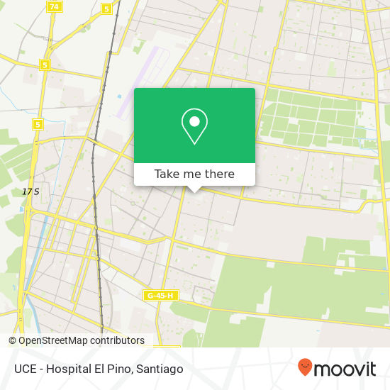 UCE - Hospital El Pino map