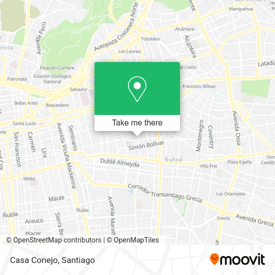 Casa Conejo map