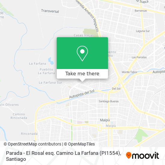 Parada - El Rosal esq. Camino La Farfana (PI1554) map
