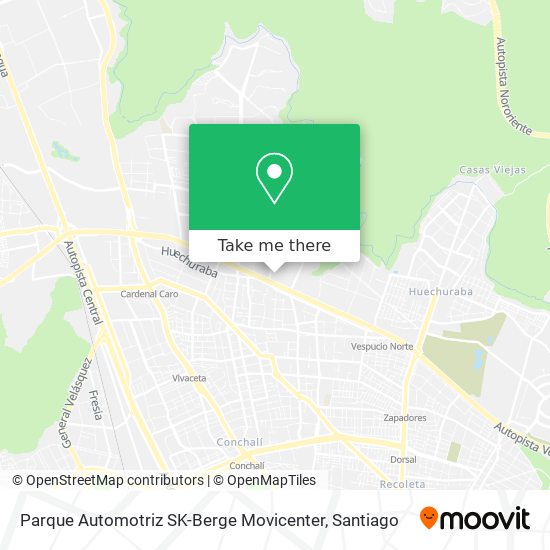 Parque Automotriz SK-Berge Movicenter map