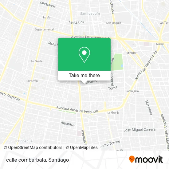 calle combarbala map