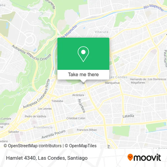 Hamlet 4340, Las Condes map