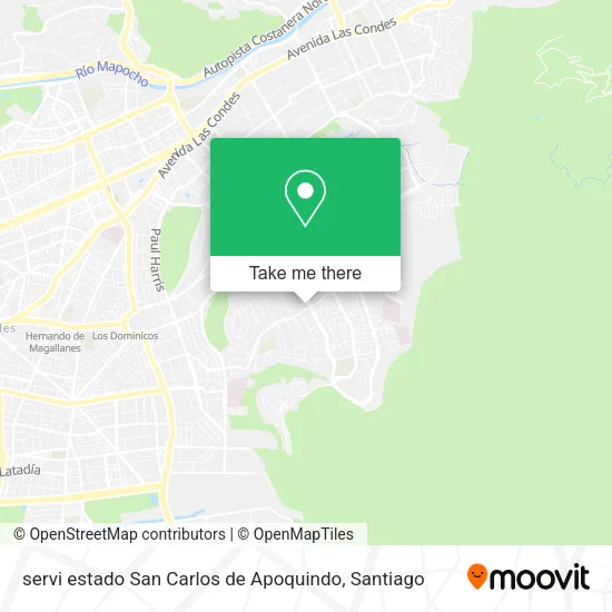 servi estado San Carlos de Apoquindo map