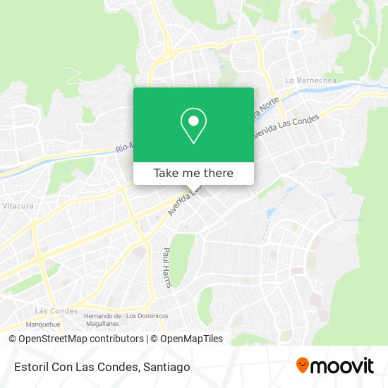 Estoril Con Las Condes map