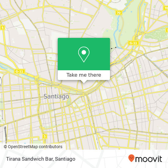 Tirana Sandwich Bar map