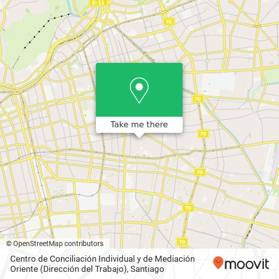 Centro de Conciliación Individual y de Mediación Oriente (Dirección del Trabajo) map