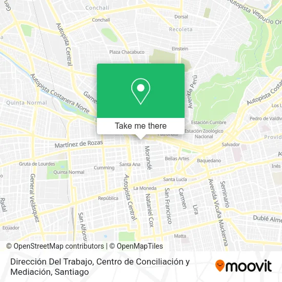 Dirección Del Trabajo, Centro de Conciliación y Mediación map