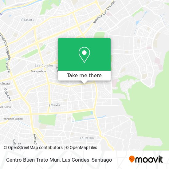 Centro Buen Trato Mun. Las Condes map