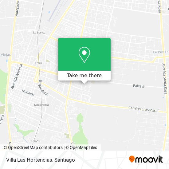 Villa Las Hortencias map