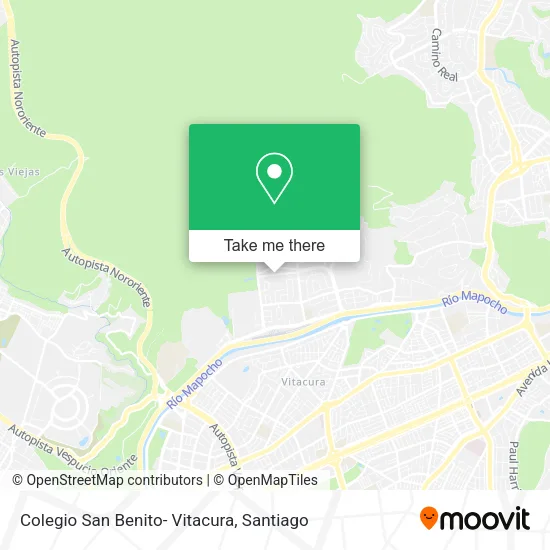 Colegio San Benito- Vitacura map