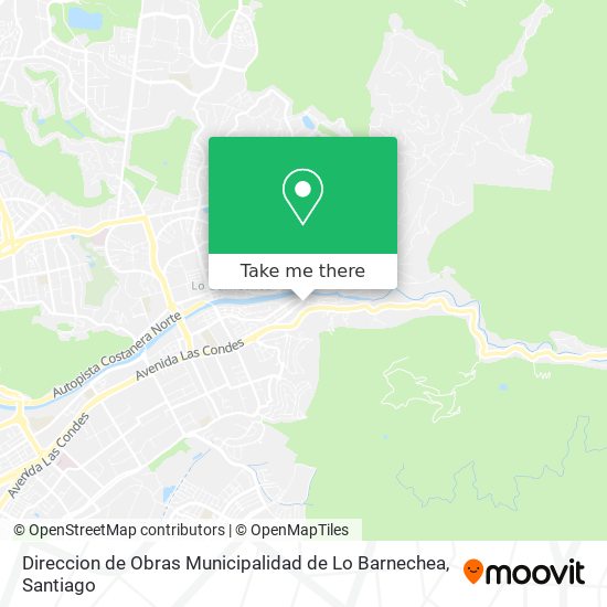 Direccion de Obras Municipalidad de Lo Barnechea map