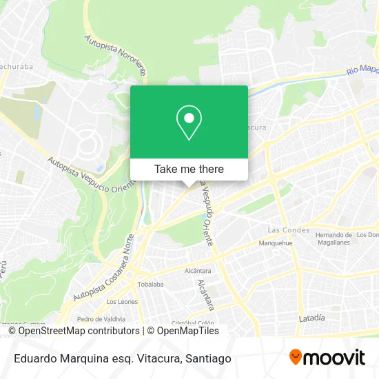 Mapa de Eduardo Marquina esq. Vitacura