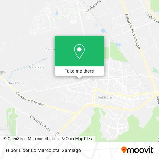 Hiper Lider Lo Marcoleta map