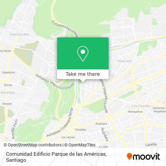 Mapa de Comunidad Edificio Parque de las Américas