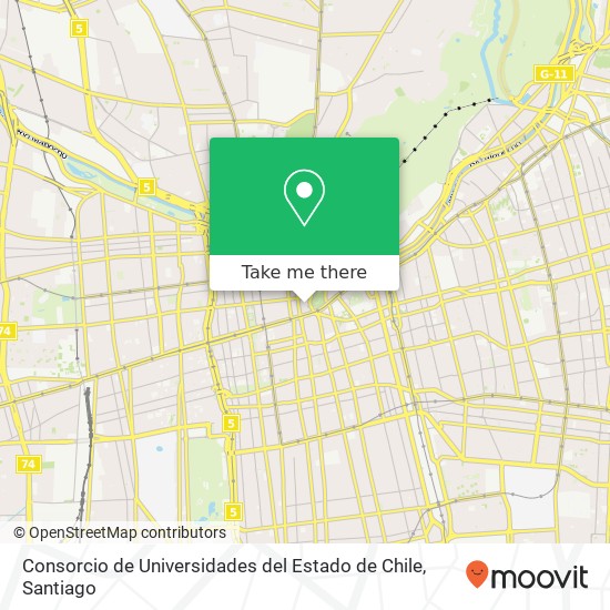 Consorcio de Universidades del Estado de Chile map