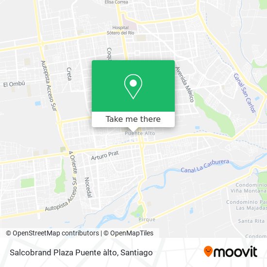 Salcobrand Plaza Puente àlto map