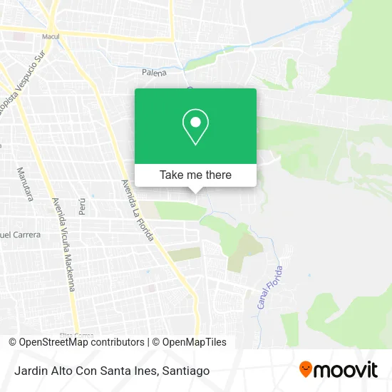 Jardin Alto Con  Santa Ines map