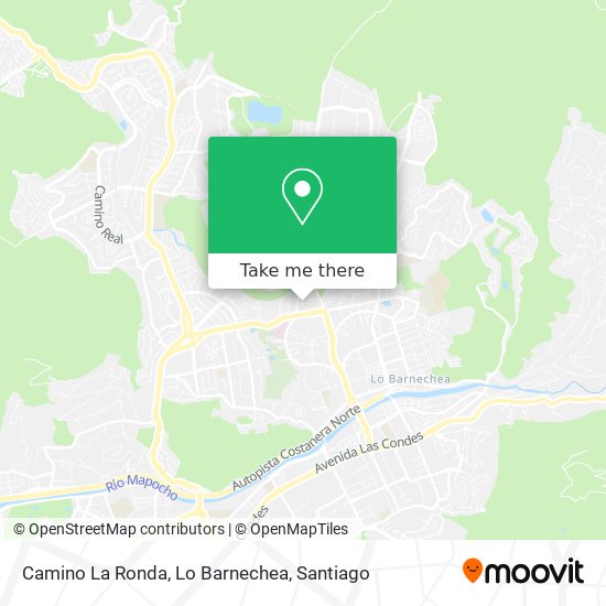 Mapa de Camino La Ronda, Lo Barnechea