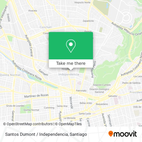 Santos Dumont / Independencia map