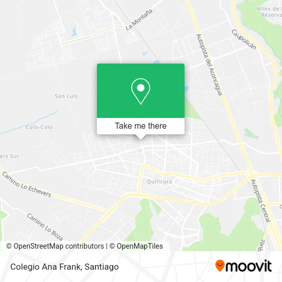 Colegio Ana Frank map
