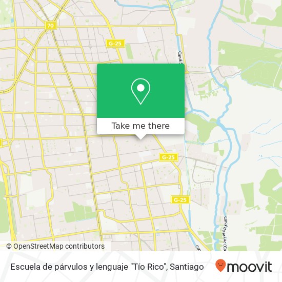 Escuela de párvulos y lenguaje "Tío Rico" map