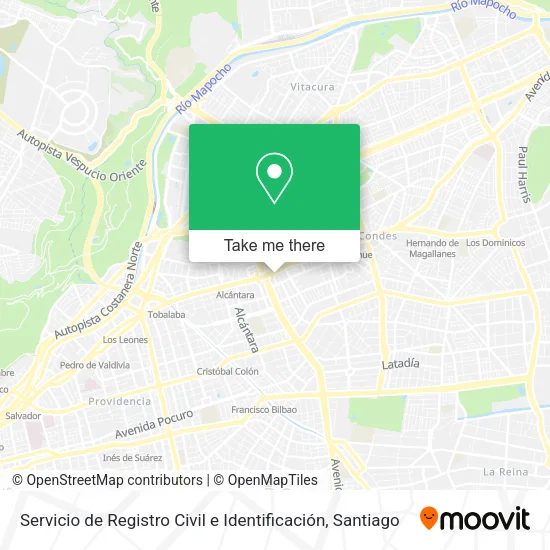 Servicio de Registro Civil e Identificación map