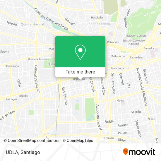 UDLA map