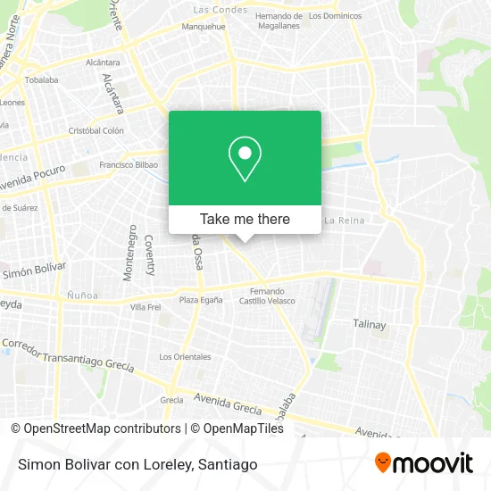 Simon Bolivar con Loreley map