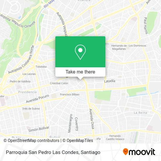 Parroquia San Pedro Las Condes map
