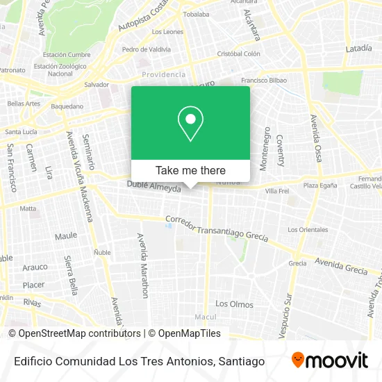 Edificio Comunidad Los Tres Antonios map