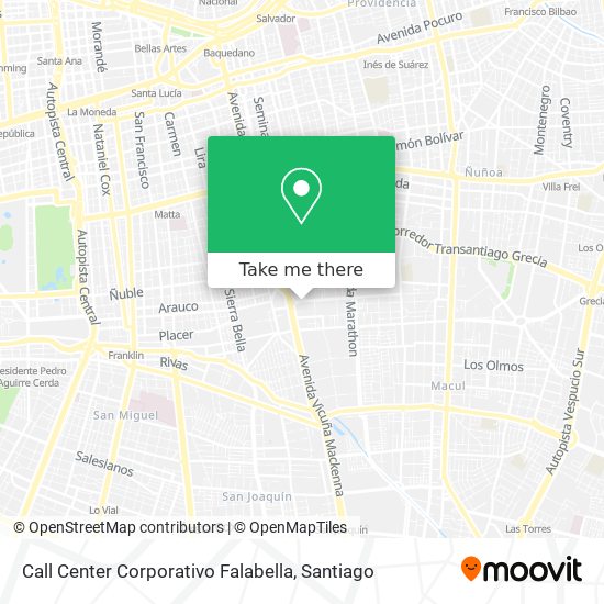 Call Center Corporativo Falabella map