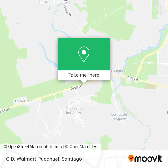 C.D. Walmart Pudahuel map
