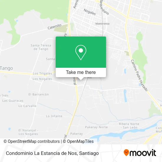 Condominio La Estancia de Nos map